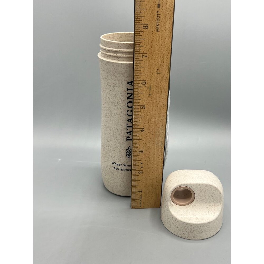 Patagonia Biodegradable Wheat Straw Water Bottle W/ Lid & Strap Travel Quasar - Picture 8 of 10